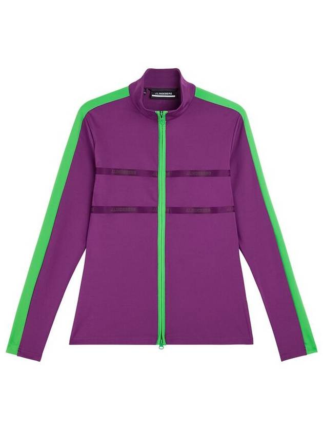 Golf Jade Mid Layer Zip-Up Jacket Purple - J.LINDEBERG - BALAAN 2