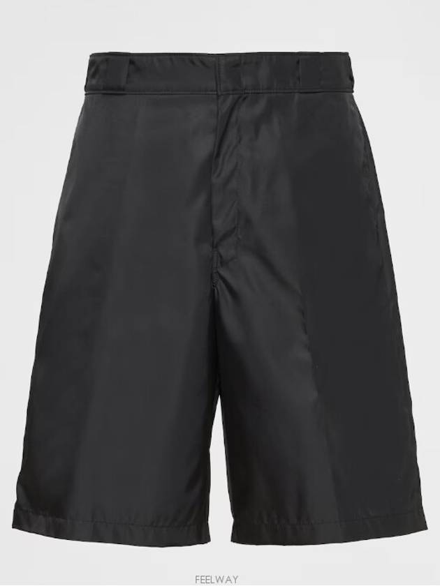 Men's Re-Nylon Bermuda Shorts Black - PRADA - BALAAN 6