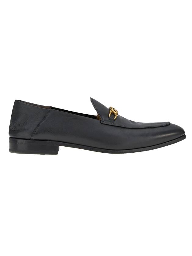 Gancini Ornament Moccasin Loafers Black - SALVATORE FERRAGAMO - BALAAN 1