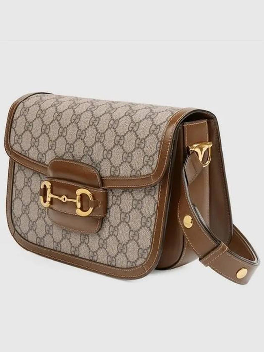 Horsebit 1955 GG Supreme Shoulder Bag Brown - GUCCI - BALAAN 2