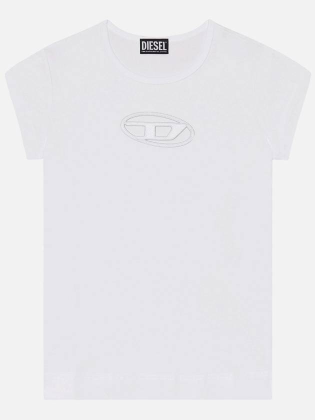 T Angie Peekaboo Logo Short Sleeve T-Shirt White - DIESEL - BALAAN 2