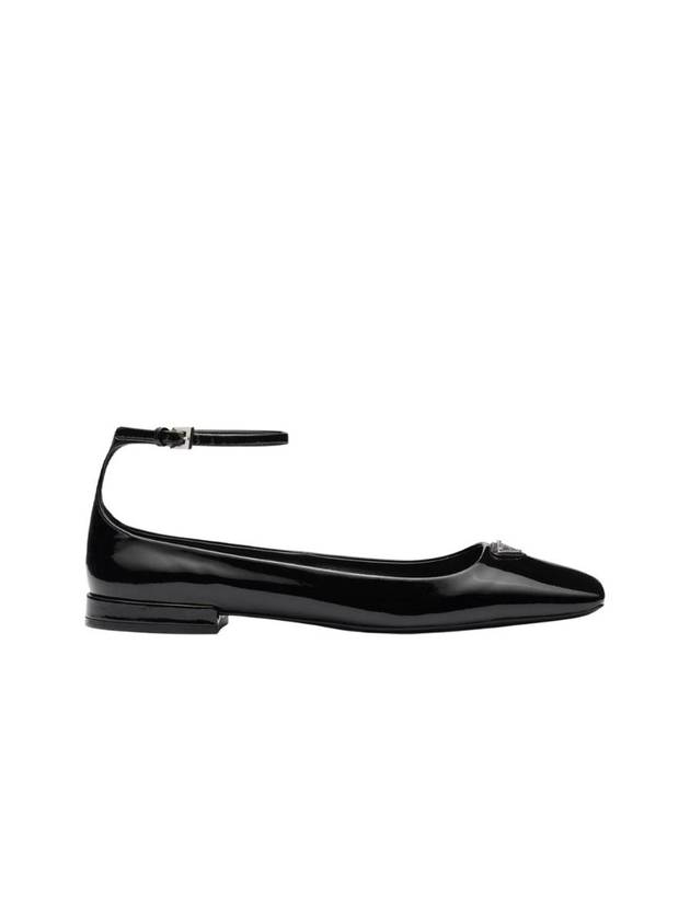 Patent Leather Ballerina Flats Black - PRADA - BALAAN 1