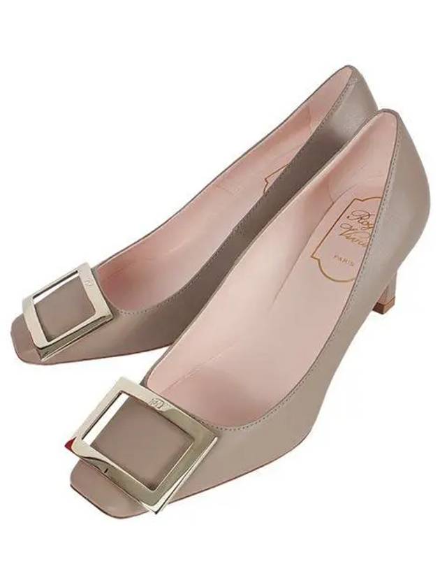 Trompette Metal Buckle Pumps Beige - ROGER VIVIER - BALAAN 2