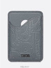 Saddle Magnetic Card Wallet Deep Gray Dior Gravit - DIOR - BALAAN 2