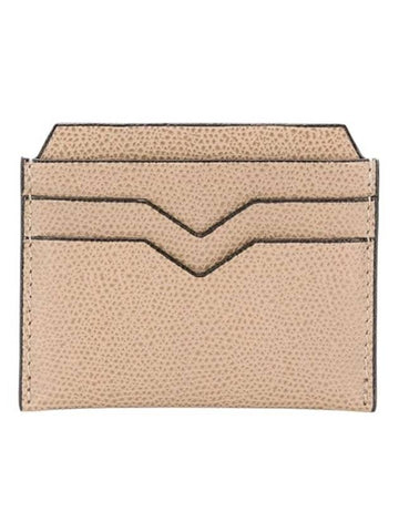 Leather Card Wallet Beige - VALEXTRA - BALAAN 1