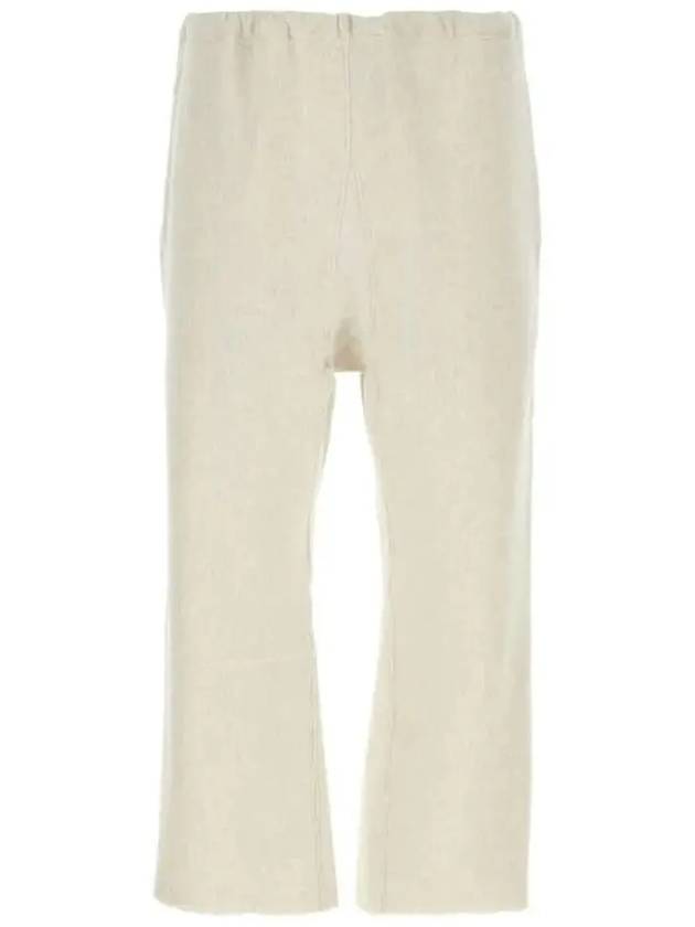 Back Stitch Logo Cotton Straight Pants Beige - MAISON MARGIELA - BALAAN 2