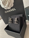 CC logo earrings crystal point earrings silver ABB700 - CHANEL - BALAAN 3