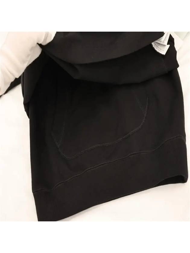 Men's Carabzo Painting Double Sleeve Hood Black - OFF WHITE - BALAAN.