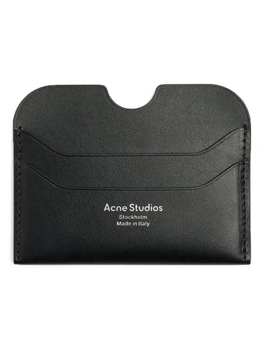 Silver Logo Card Wallet Black - ACNE STUDIOS - BALAAN 2