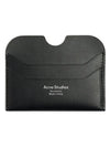 Silver Logo Card Wallet Black - ACNE STUDIOS - BALAAN 3