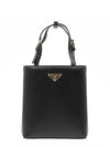 Triangle Logo Tote Bag Black - PRADA - BALAAN 2