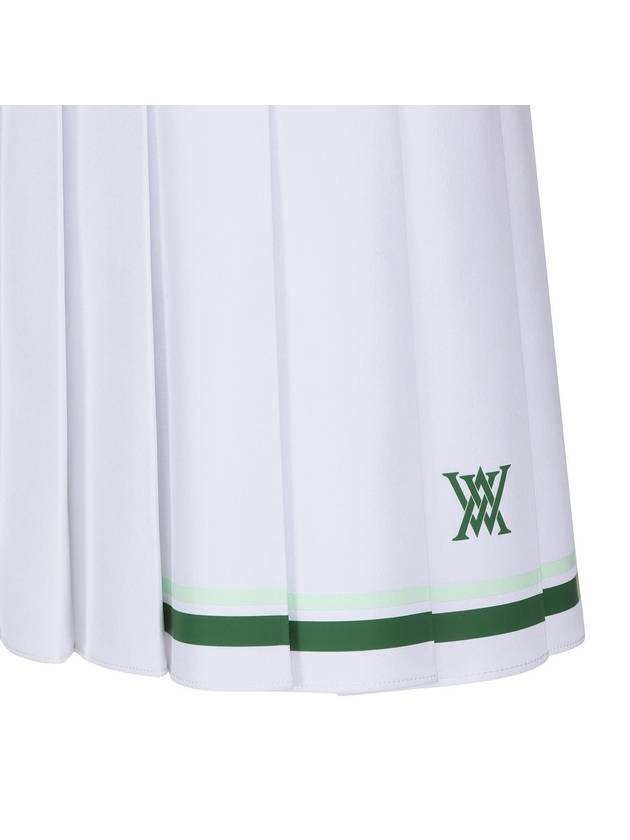 WOMEN LOGO BAND PLEATS SKIRT - ANEWGOLF - BALAAN 7