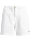 Men's Embroidered Pony Prepster Shorts White - POLO RALPH LAUREN - BALAAN 2