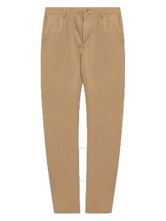 Cotton Chino Straight Pants Beige - BURBERRY - BALAAN 2