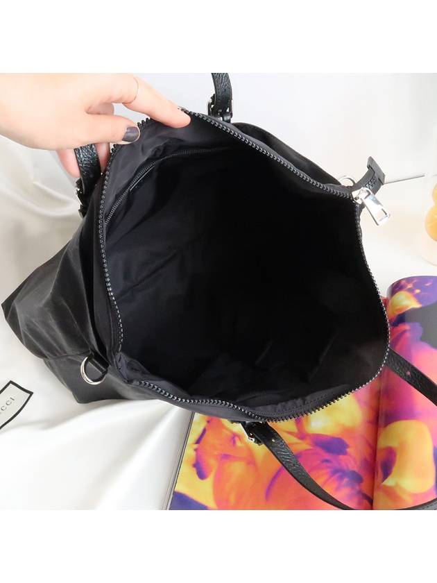 Micro GG Guccissima Nylon Tote Bag Black - GUCCI - BALAAN 9
