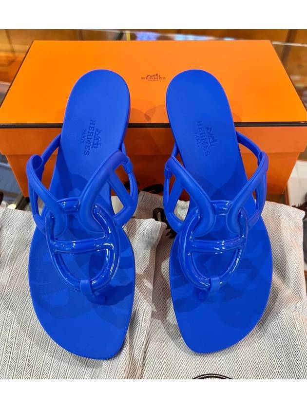 Egerie Flip Flops Blue Outremer - HERMES - BALAAN 3