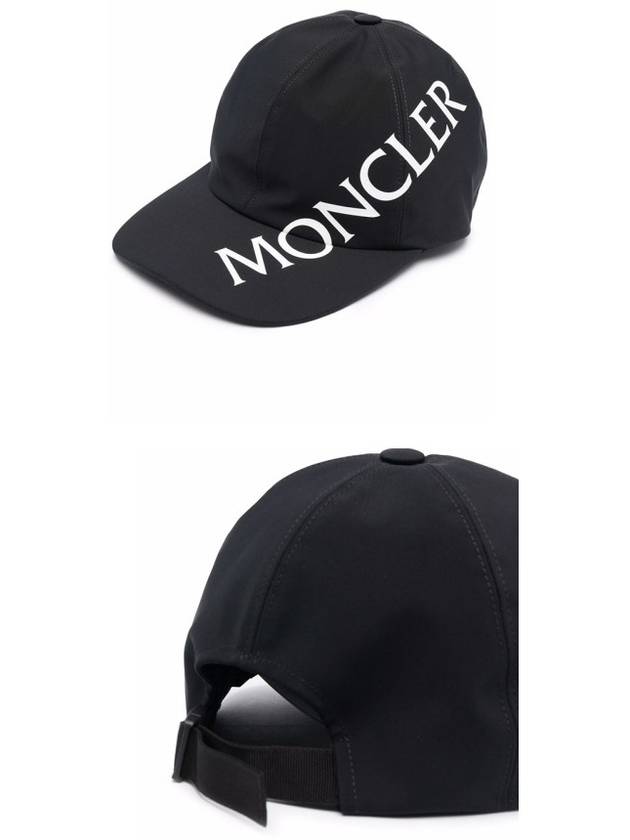 logo lettering ball cap black - MONCLER - BALAAN 5