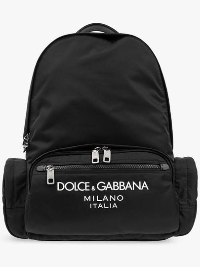 logo nylon backpack black - DOLCE&GABBANA - BALAAN 2