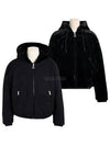 Women's Reversible Quilted Eaton Fur Jacket Black - MOOSE KNUCKLES - BALAAN 2