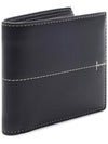 Center Stitch Half Wallet Black - TOD'S - BALAAN 4