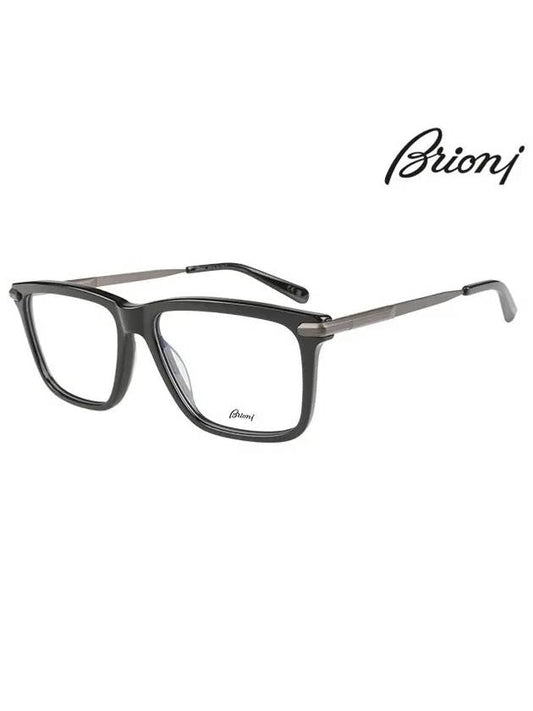 Glasses Frame BR0071O 001 Square Acetate Men Women Glasses - BRIONI - BALAAN 2