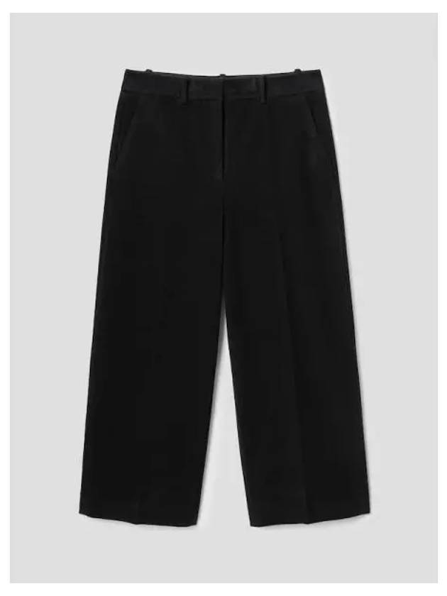 Women s Moleskine Stretch Relaxed Fit Straight Pants Trousers Black Domestic Product - THEORY - BALAAN 1