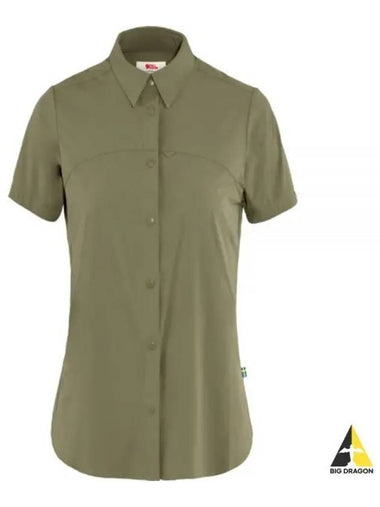 24 Women s High Coast Light Short Sleeve Shirt 87037620 LITE SS W GREEN - FJALL RAVEN - BALAAN 1