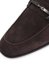 Men's Suede Loafers Dark Brown - TOD'S - BALAAN 6