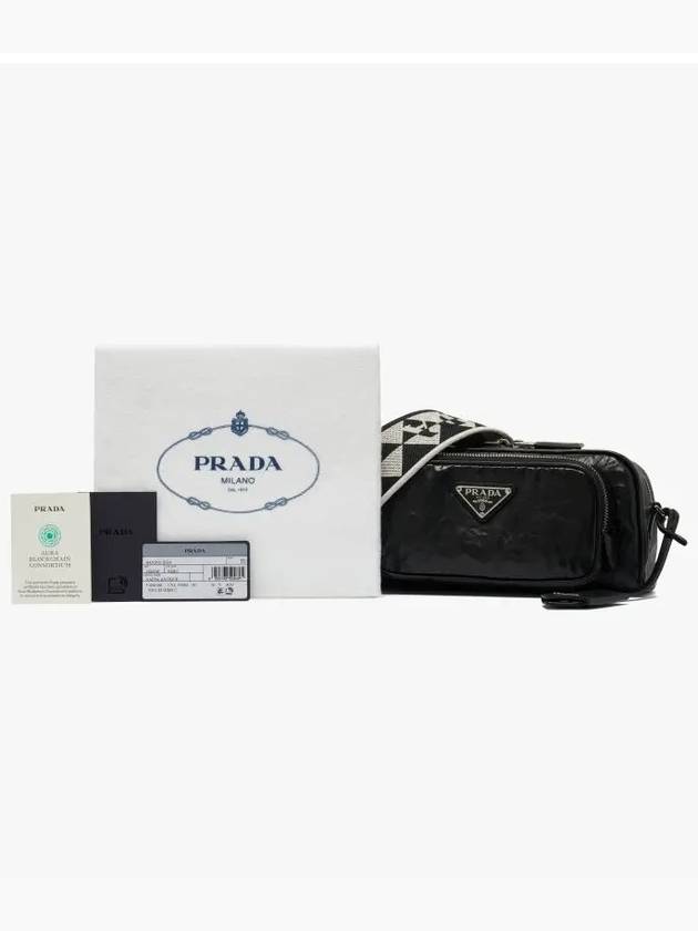 Nappa Leather Multi-Pocket Cross Bag Black - PRADA - BALAAN 4