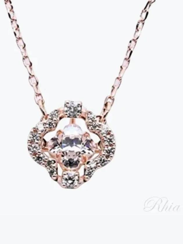 sparkling dance clover necklace rose gold - SWAROVSKI - BALAAN 2