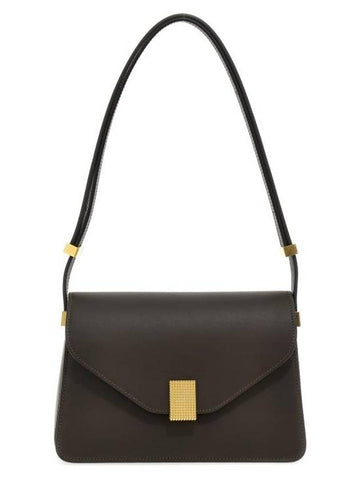 Concerto Leather Shoulder Bag Brown - LANVIN - BALAAN 1