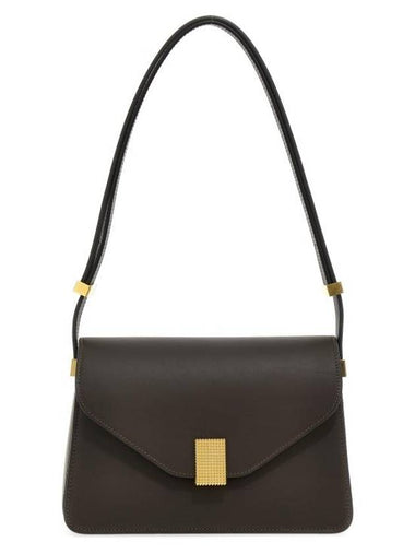 Concerto Leather Shoulder Bag Brown - LANVIN - BALAAN 1