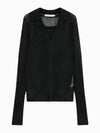 JEANS Women s Black 2 IN 1 Polo Cardigan J223903 BEH - CALVIN KLEIN - BALAAN 2