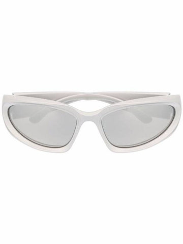 Eyewear Swift Oval Sunglasses Silver - BALENCIAGA - BALAAN 1