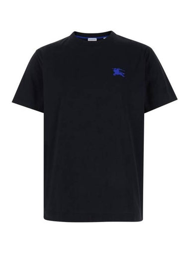 EKD Embroidered Short Sleeve T-Shirt Black - BURBERRY - BALAAN 1