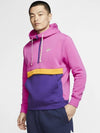 01CW0313600Club Half Zip Up Hooded TshirtPink Purple Yellow - NIKE - BALAAN 3