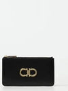 Gancini Credit Card Wallet Black - SALVATORE FERRAGAMO - BALAAN 2