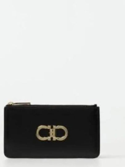 Gancini Credit Card Wallet Black - SALVATORE FERRAGAMO - BALAAN 2