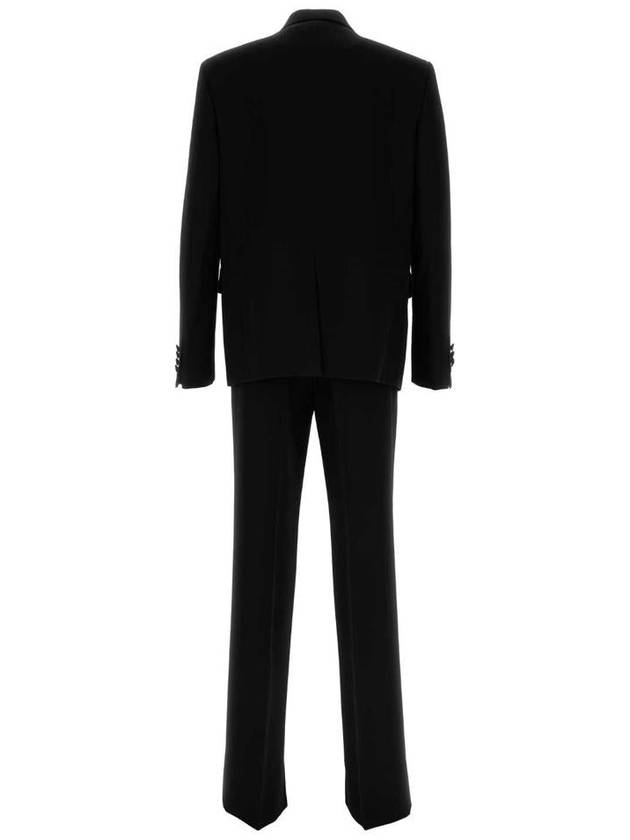 Round Interlocking G Button Wool Suit Black - GUCCI - BALAAN 3