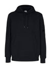 Lens Wappen Pocket Hoodie Black - CP COMPANY - BALAAN 2