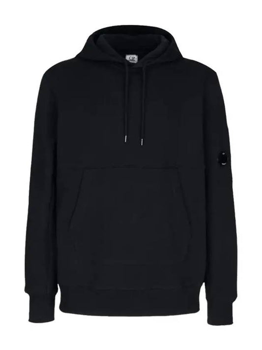 Lens Wappen Pocket Hoodie Black - CP COMPANY - BALAAN 2