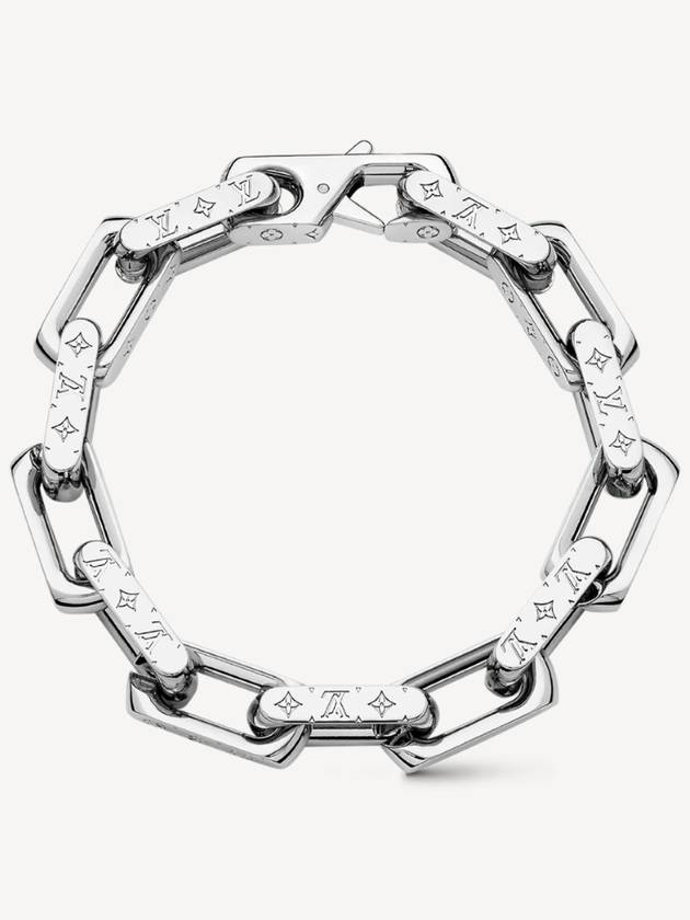 Monogram Chain Bracelet Silver - LOUIS VUITTON - BALAAN 3