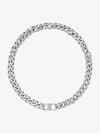 Triomphe Gourmette Rhodium Finish Necklace Silver - CELINE - BALAAN 2