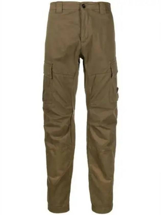 Stretch Satin Cargo Straight Pants Green - CP COMPANY - BALAAN 2