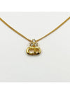 Triple Gem CD Gold Necklace 2JDIA1362 - DIOR - BALAAN 2