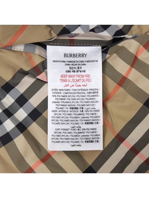 Kids Reversible Check Padded Sand - BURBERRY - BALAAN 11