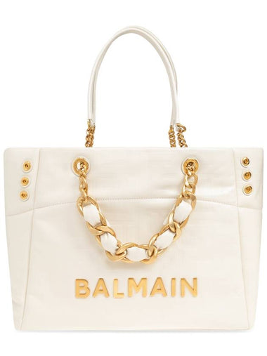 Balmain '1945' Shopper Bag, Women's, Cream - BALMAIN - BALAAN 1