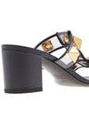 Roman Stud Sandal Heels Black - VALENTINO - BALAAN 11