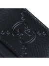 GG Embossed Two-Stage Card Wallet Black - GUCCI - BALAAN 9