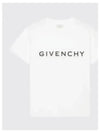 Logo Oversized Fit Cotton Short Sleeve T-Shirt White - GIVENCHY - BALAAN 2